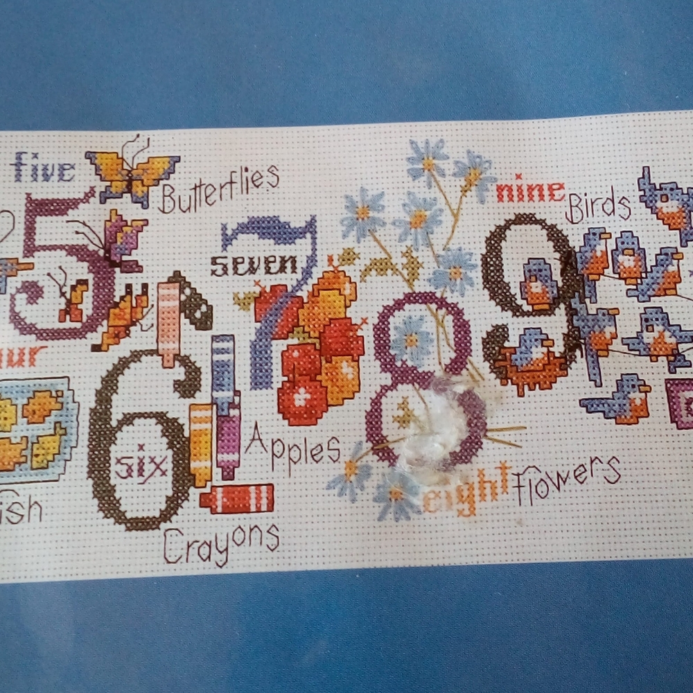 Count to Ten counted crosstitch kit. - Picture 7 of 8